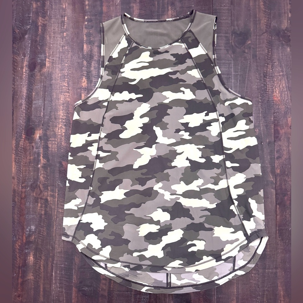 Lululemon Sculpt Tank Green Camo